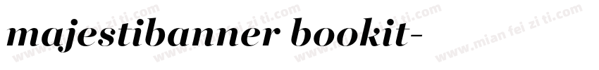 majestibanner bookit字体转换